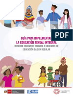 Guía para Implementar La ESI - Educación Sexual Integral en Educación Básica