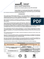 Resolución de Adjudicación CVP-LP-001-2021