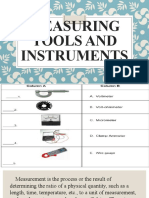 Measuring Tools and Instruments