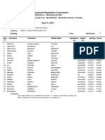 SOCIAL STUDIES April 2011 LET Room Assignments-CDO