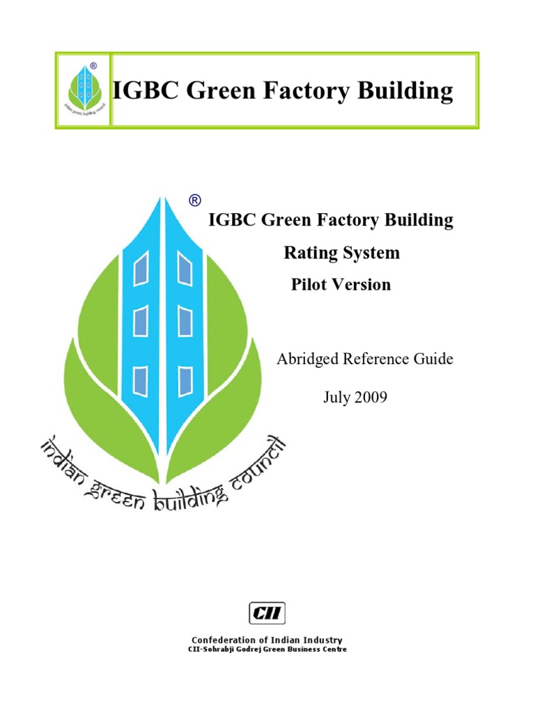 IGBC Green Factory Building Rating System Green Building Waste