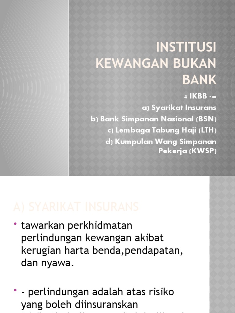 Institusi Kewangan Bukan Bank  PDF