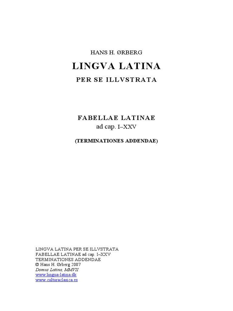 Fabellae Latinae-Term Add | PDF