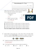 Resolução Ficha de Revisoes 4 - 7º Ano