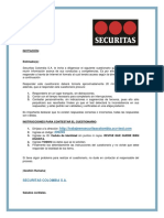 Invitación cuestionario Securitas Colombia  caracteres