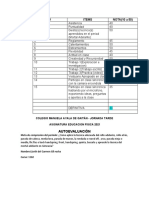 Autoevaluacion 11º Edufisica