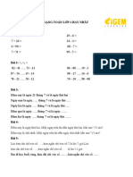 Các Dạng Toán Lớp 1 Hay Nhất - IGEM LEARNING Sưu Tầm