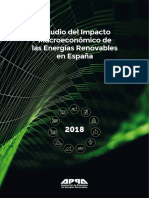 Estudio Del Impacto Macroeconomico de Las Energias Renovables en España 2018 V