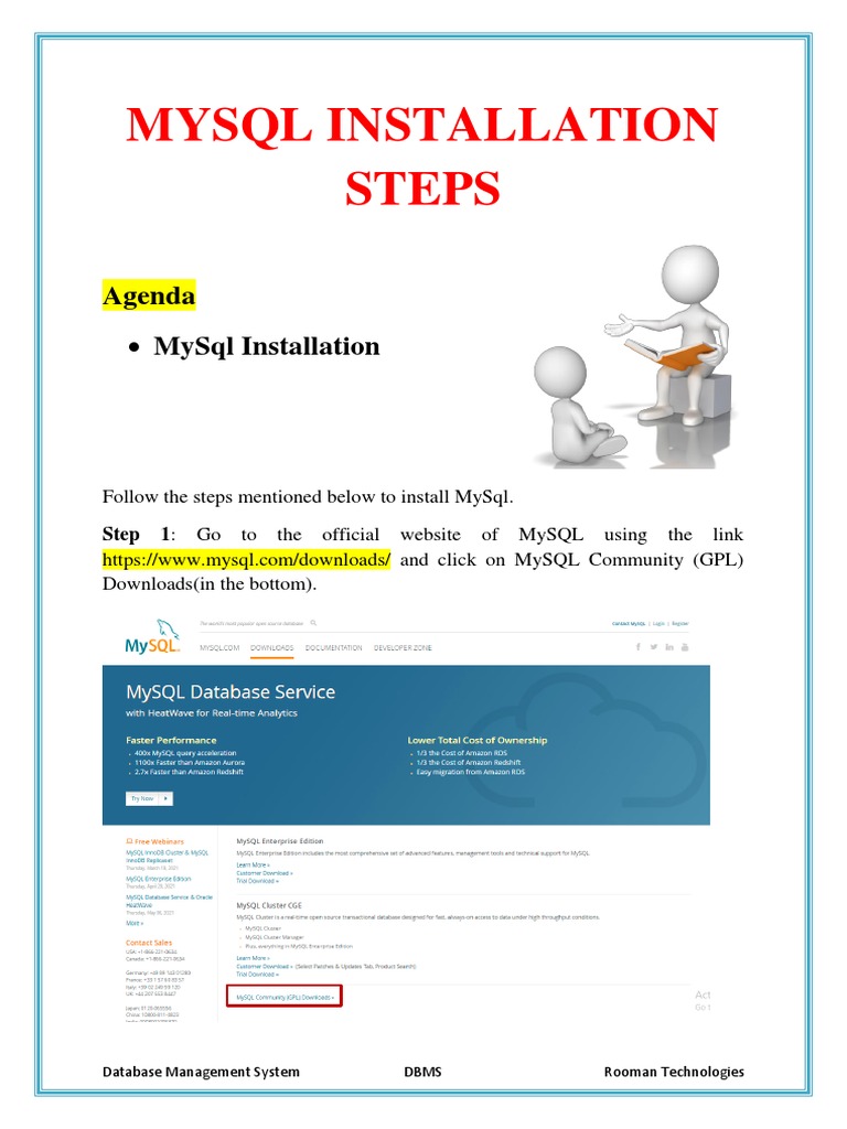 Mysql Installation Steps | PDF | Databases | My Sql