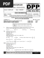 XII Maths DPP (06) - Prev Chaps + Functions - ITF + Limits, Continuity + MOD