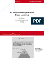 The Bottom of The Pyramid and Global Marketing: Ravi Sarathy Northeastern University W3 L1