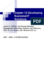 Chapter 12 Developing Business/IT Solutions