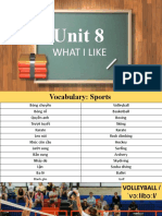Unit 8: What I Like