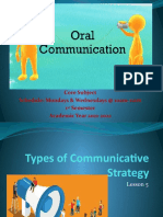 Lesson5 Types of Communicative Strategy