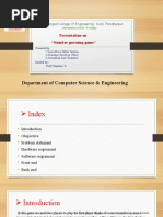 Department of Computer Science & Engineering: Presentation On "Number Guessing Game"