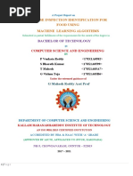 Disease Inspection Identification For Food Using Machine Learning Algoithms