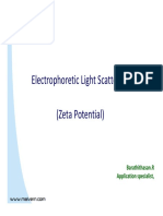 Electrophoretic Light Scattering: Barathithasan.R Application Specialist