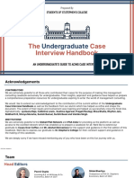 Undergraduate Case Interview Handbook - IFSA St. Stephen's College