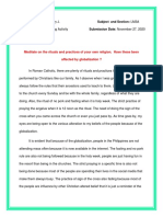 Name: Penus, Queen Ivy J. Subject and Section: LM3A Activity No. M9 Learning Activity Submission Date: November 27, 2020