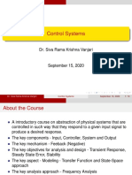 Control Systems: Dr. Siva Rama Krishna Vanjari