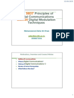 EE 5837 Principles of Digital Communications Overview