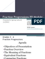 Fractions Progressions Module