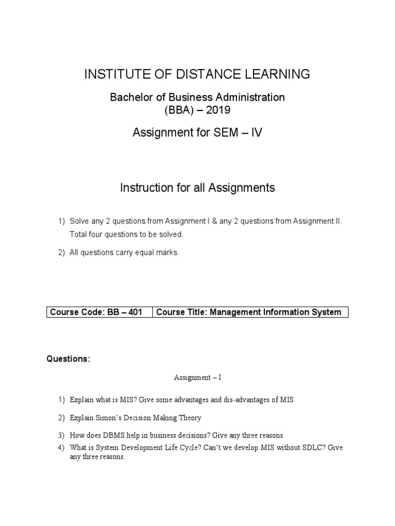 BBA Semester 4 Assignment Guidelines | PDF | Market (Economics) | Economies