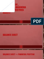 Balance Sheet Working Capital
