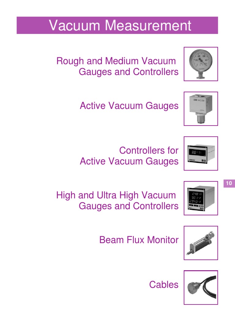 10 Vacuum Measurement | PDF | Pressure Measurement | Vacuum