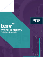 Cyber Security: Training Schedule