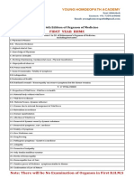 First Year BHMS: As Per 6th Edition of Organon of Medicine