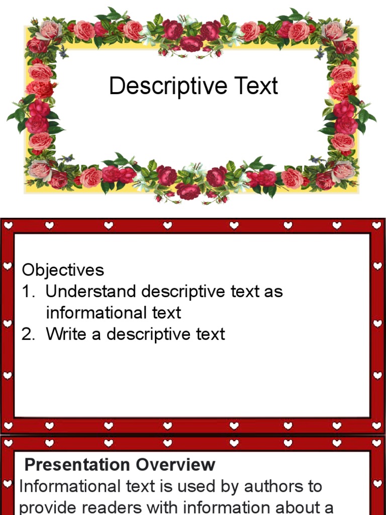 Understanding Descriptive Text Types | PDF | General Fiction