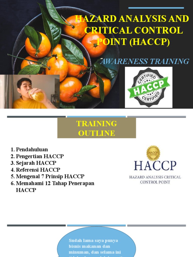 HACCP Training 2021 | PDF