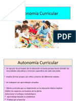 9) Autonomia Curricular