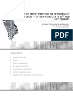 Impact of Street Pattern in Development of Newyork