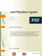 Anti Platelets Agents: Dr. Sachana KC 1 Year Resident Department of Anesthesia