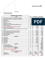 Catering Final Invoice: Assorted VVIP Canapés (Wrong Item Supplied) 0