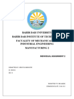 Bahir Dar University Engine Types and Classifications