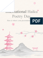 International Haiku Poetry Day by Slidesgo