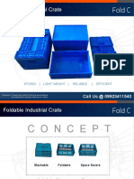 Foldable Industrial Crate: Call Us at 09923411540