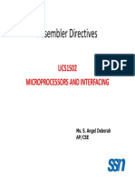 8086 Microprocessor Assembler Directives