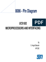 INTEL 8086 - Pin Diagram: UCS1502 Microprocessors and Interfacing