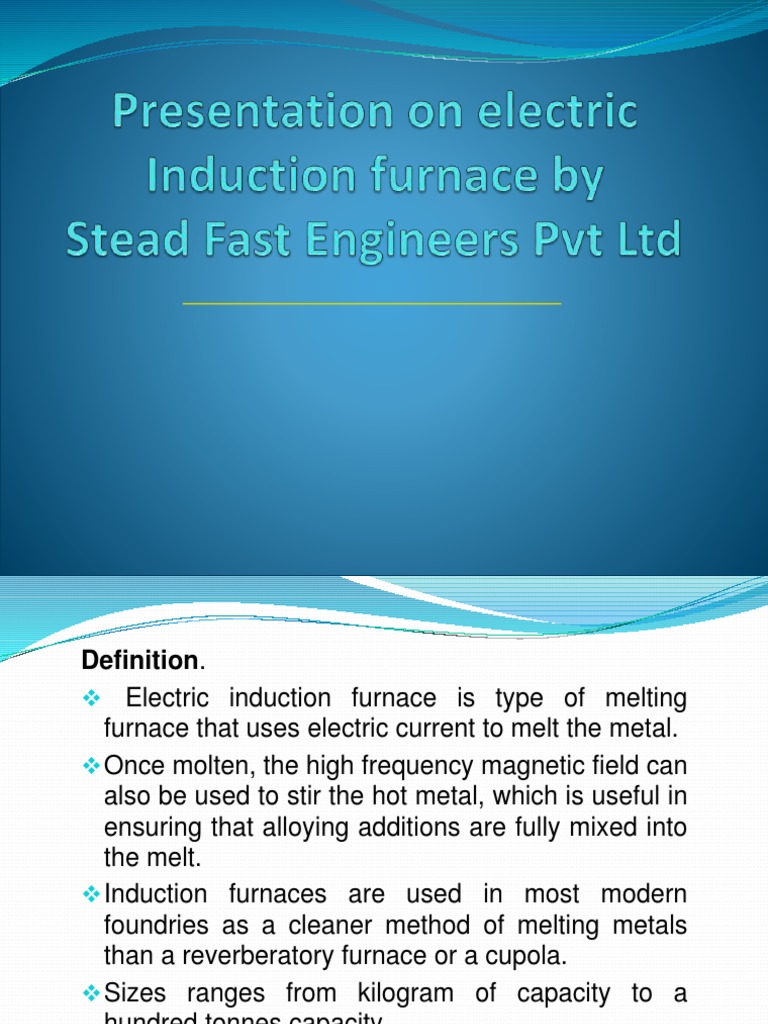 Induction Furnace PDF Induction Foundry