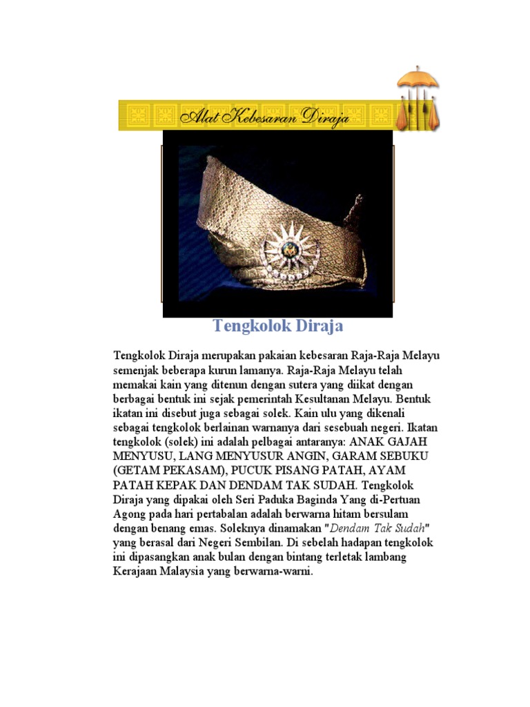 Alat Kebesaran Diraja Pdf