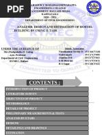 Analysis, Design and Estimation of Hostel Building by Using E-Tabs