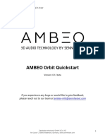 AMBEO Orbit Quickstart