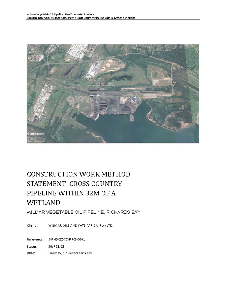 Construction Method Statement | PDF | Wetland | Soil