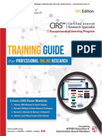 Internet Research Training Guide 5th Edition Course Outline