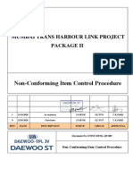 Mumbai Trans Harbour Link Project Non-Conforming Item Procedure