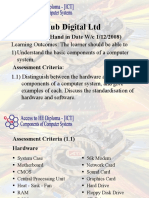 Hub Digital LTD: Assignment 1: (Hand in Date W/C 1/12/2008)